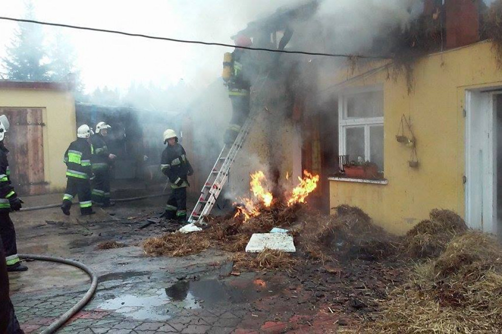Pożar budynku gospodarczego w Krosinie | OSP Krosino