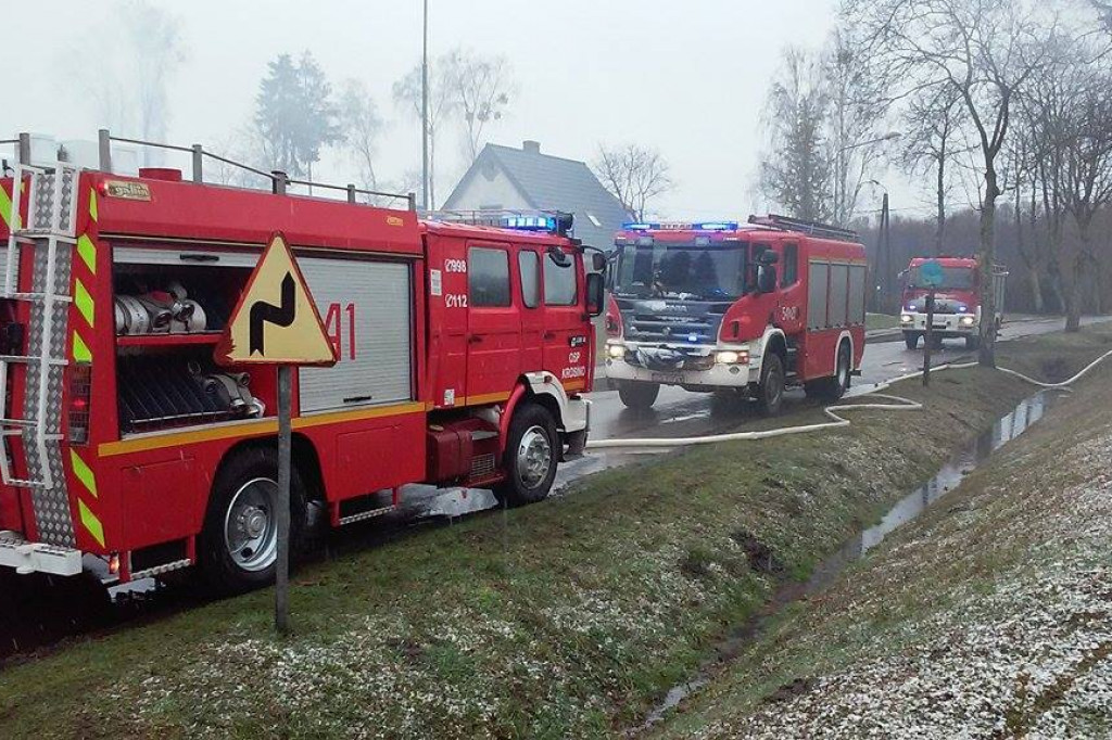 Pożar budynku gospodarczego w Krosinie | OSP Krosino