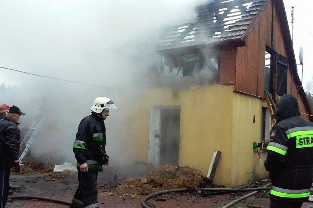 Pożar budynku gospodarczego w Krosinie | OSP Krosino