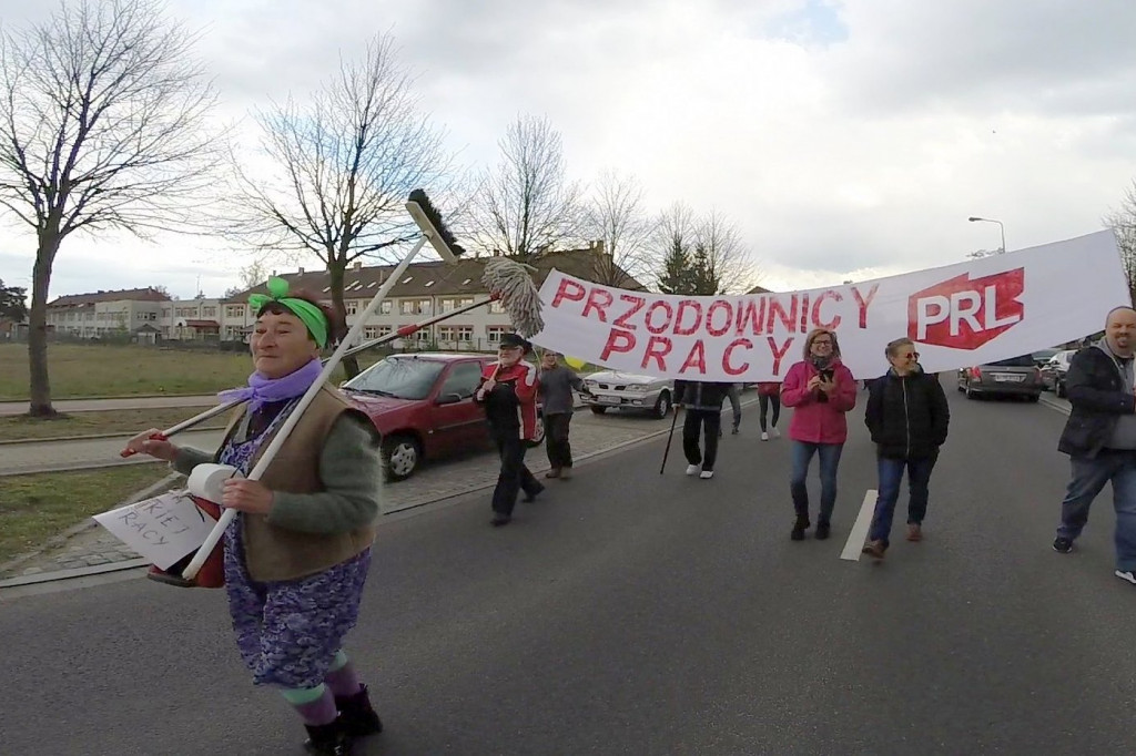 1-majowy pochód przeszedł ulicami Bornego Sulinowa