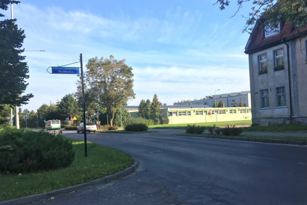 Ulica Koszalińska w Szczecinku przed remontem