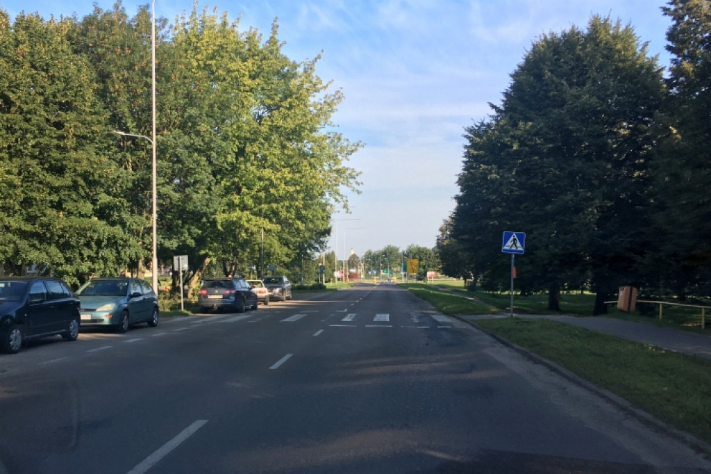 Ulica Koszalińska w Szczecinku przed remontem