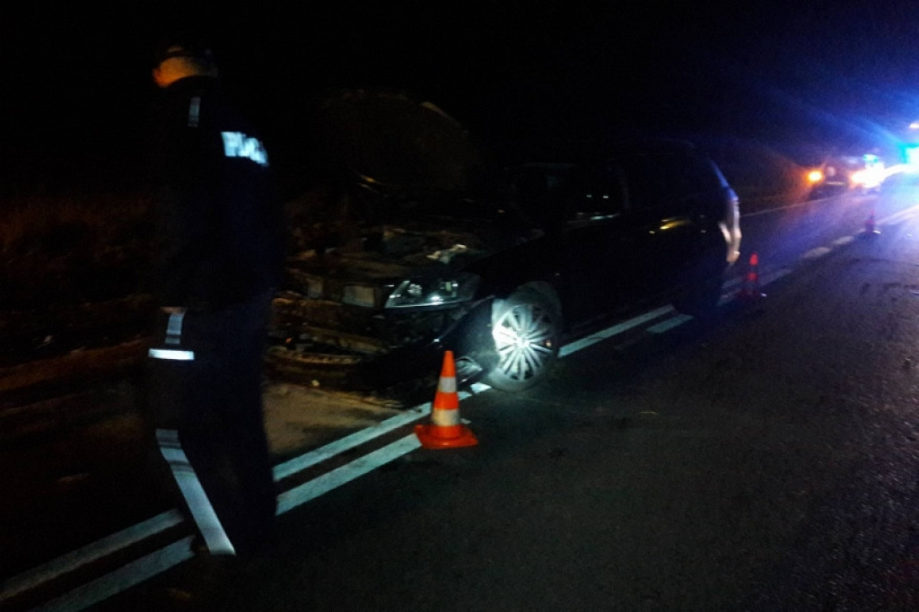 Wypadek pod Marcelinem. Kierowca passata pijany