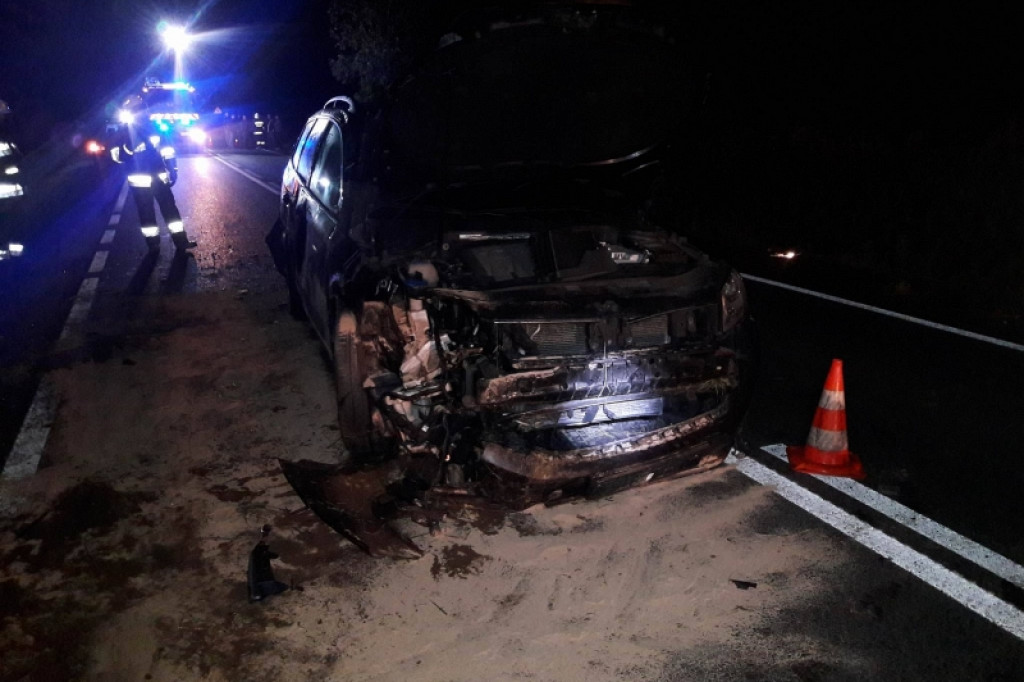 Wypadek pod Marcelinem. Kierowca passata pijany