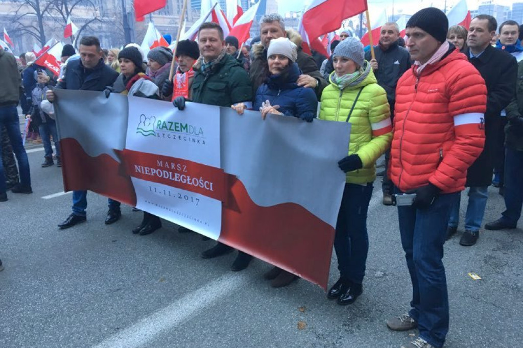 Razem dla Szczecinka na Marszu Niepodległości w Warszawie