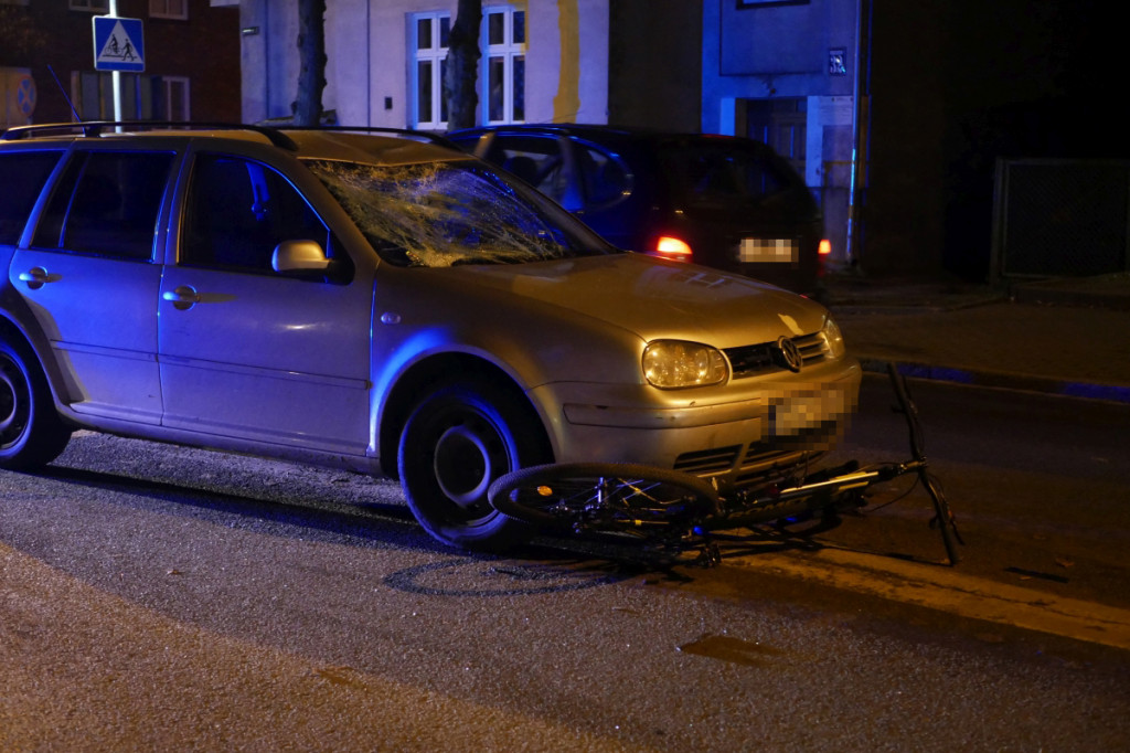 Wypadek na ul. Kościuszki. Młody rowerzysta w szpitalu