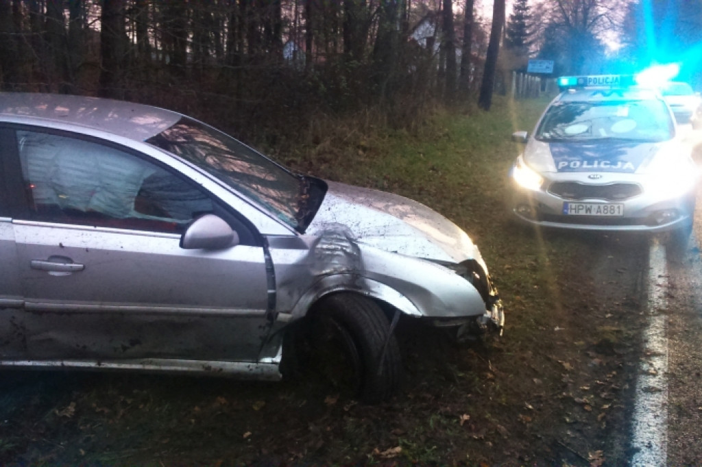 PRZYJEZIERZE. Opel uderzył w drzewo