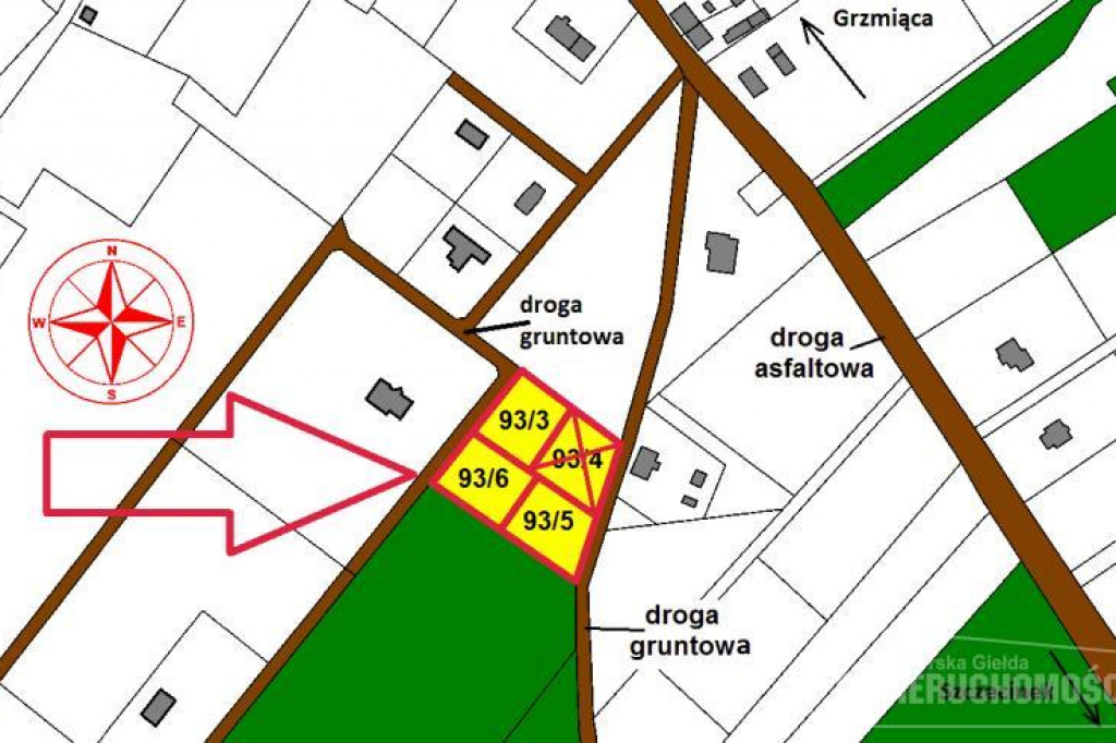 BLISKO SZCZECINKA, NOWE OSIEDLE DOMÓW JEDNORODZINNYCH - TANIE DZIAŁKI BUDOWLANE NA SPRZEDAŻ!