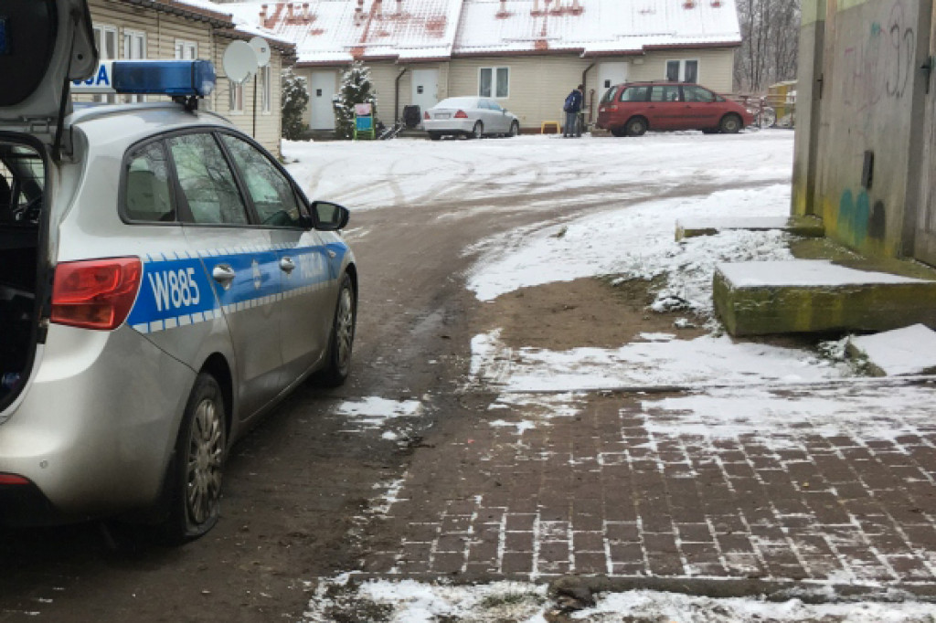 Interwencja policji przy ul. Polnej