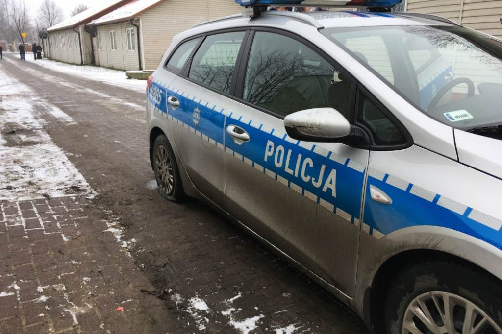 Interwencja policji przy ul. Polnej