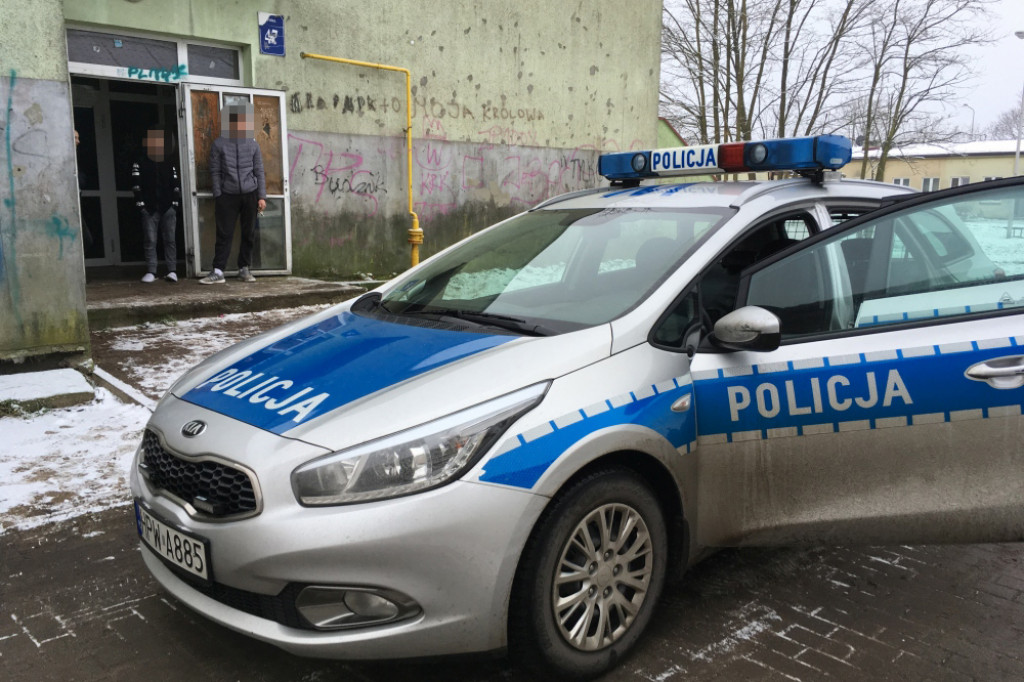 Interwencja policji przy ul. Polnej