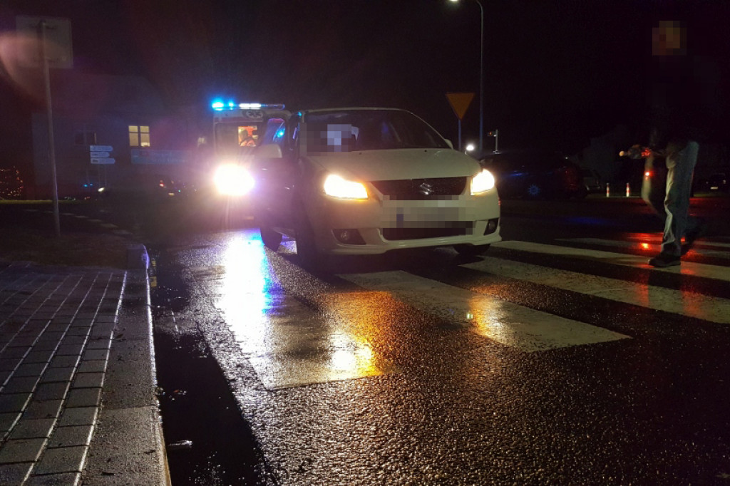Kobieta potrącona na przejściu dla pieszych