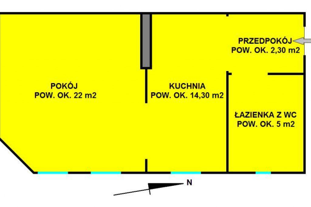 Duża kawalerka w ścisłym centrum na sprzedaż!