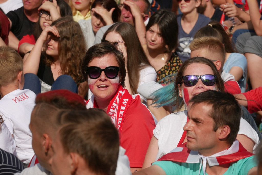 Strefa Kibica w Szczecinku. Mecz Polska - Senegal