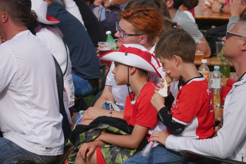 Strefa Kibica w Szczecinku. Mecz Polska - Senegal