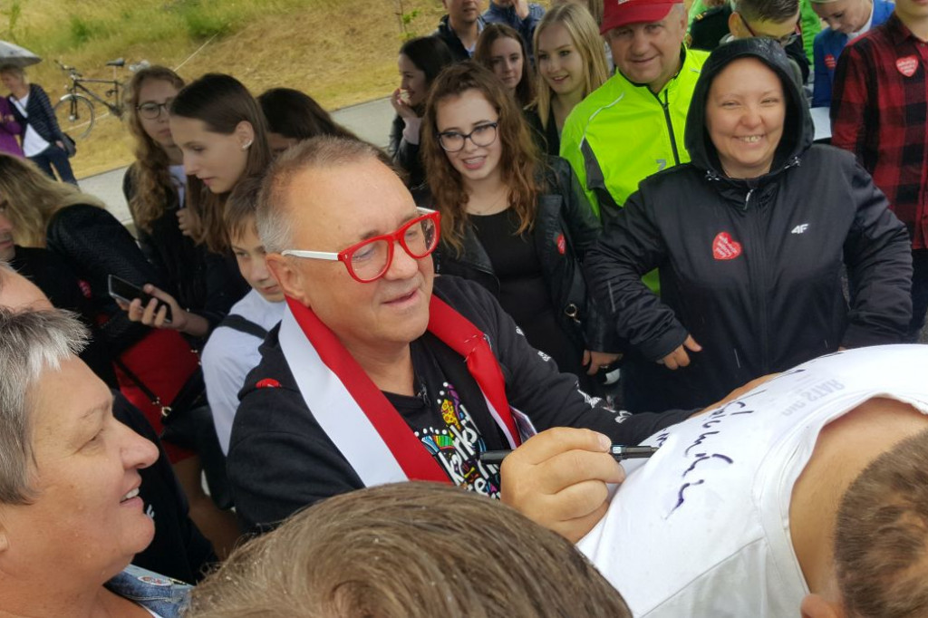 Jerzy Owsiak w Szczecinku. Mamy rondo im. WOŚP! [WIDEO]