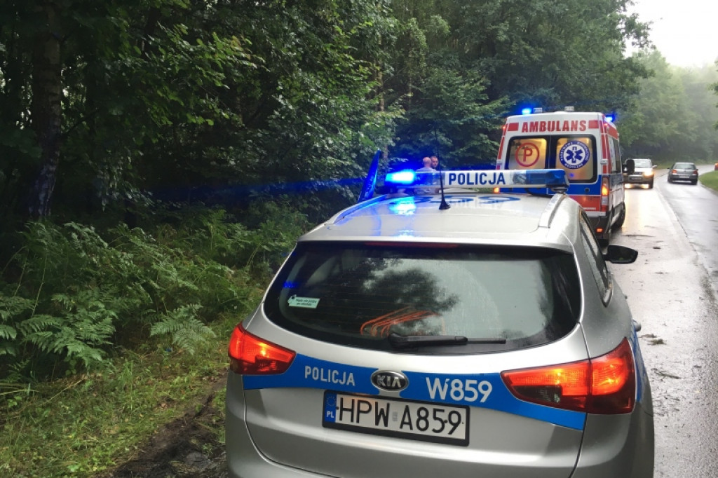 Opel uderzył w drzewo