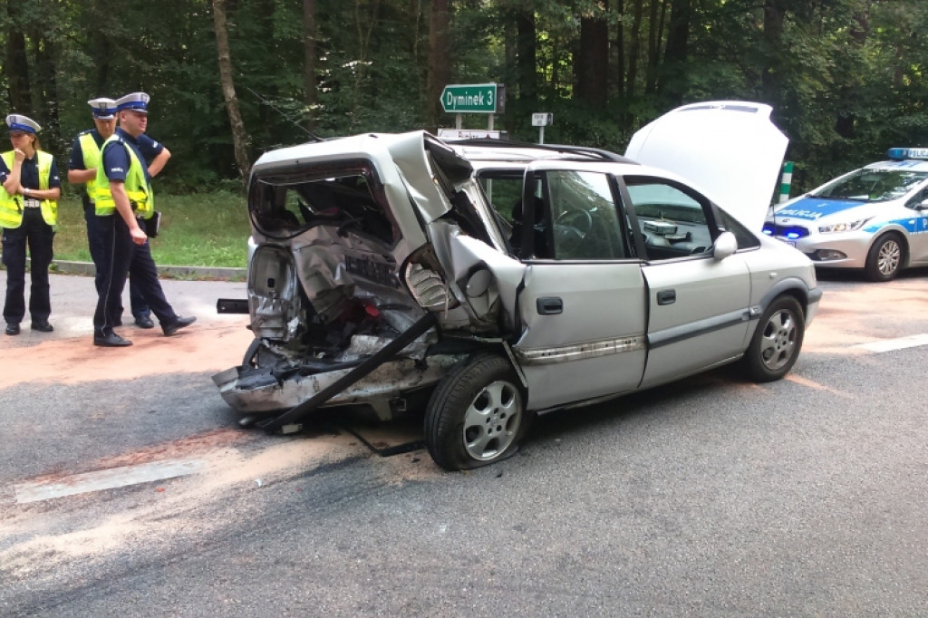 Wypadek na DK-20. 8 osób w szpitalach