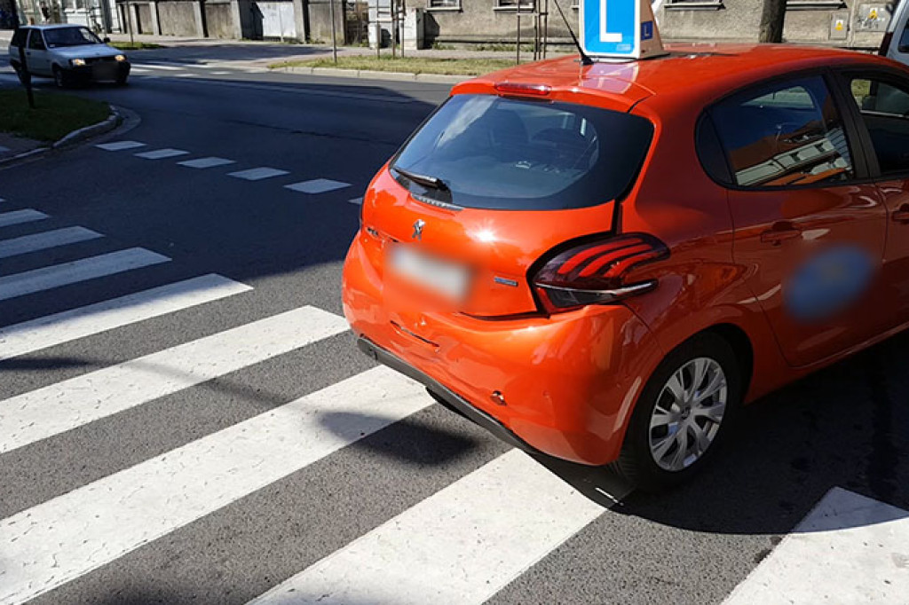 Kolizja z nauką jazdy