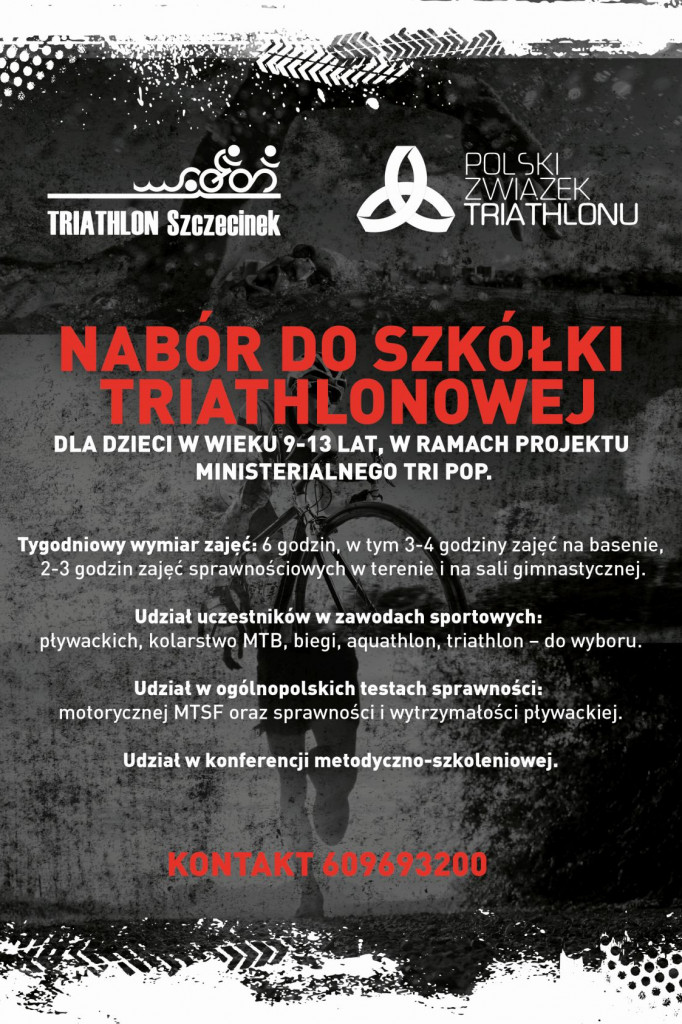Klub Triathlon Szczecinek zaprasza dzieci i młodzież na zajęcia. Zapisy ruszyły!