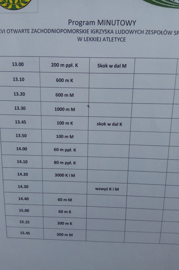 Otwarcie Stadionu - Zachodniopmorskie Igrzyska Ludowych Zespołów Sportowych w lekkiej atletyce