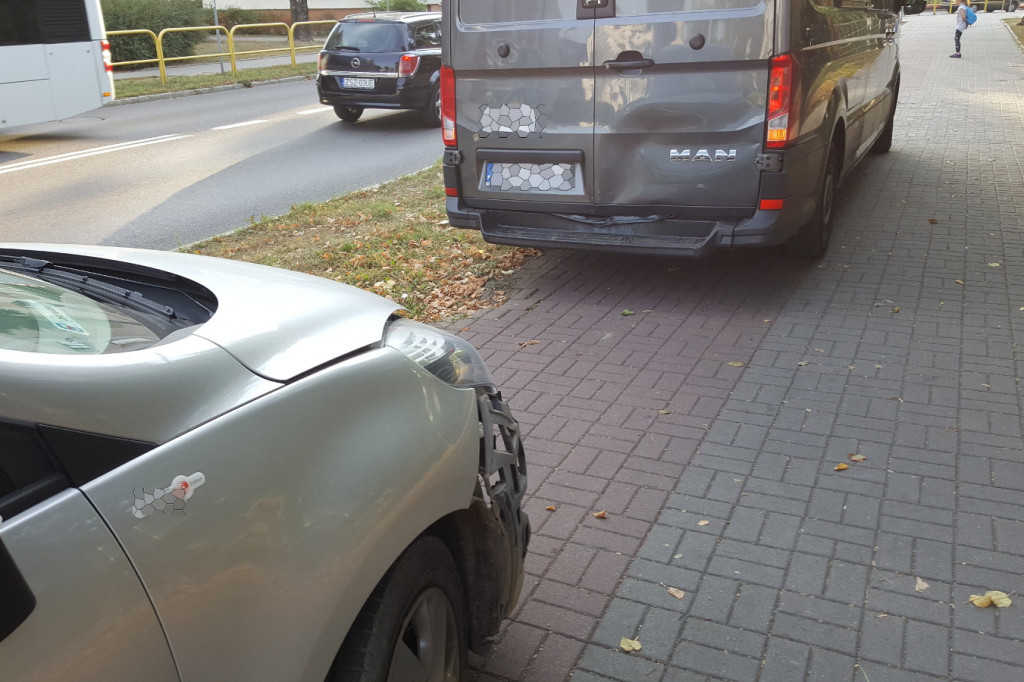 Osobówką w dostawczaka na Kościuszki