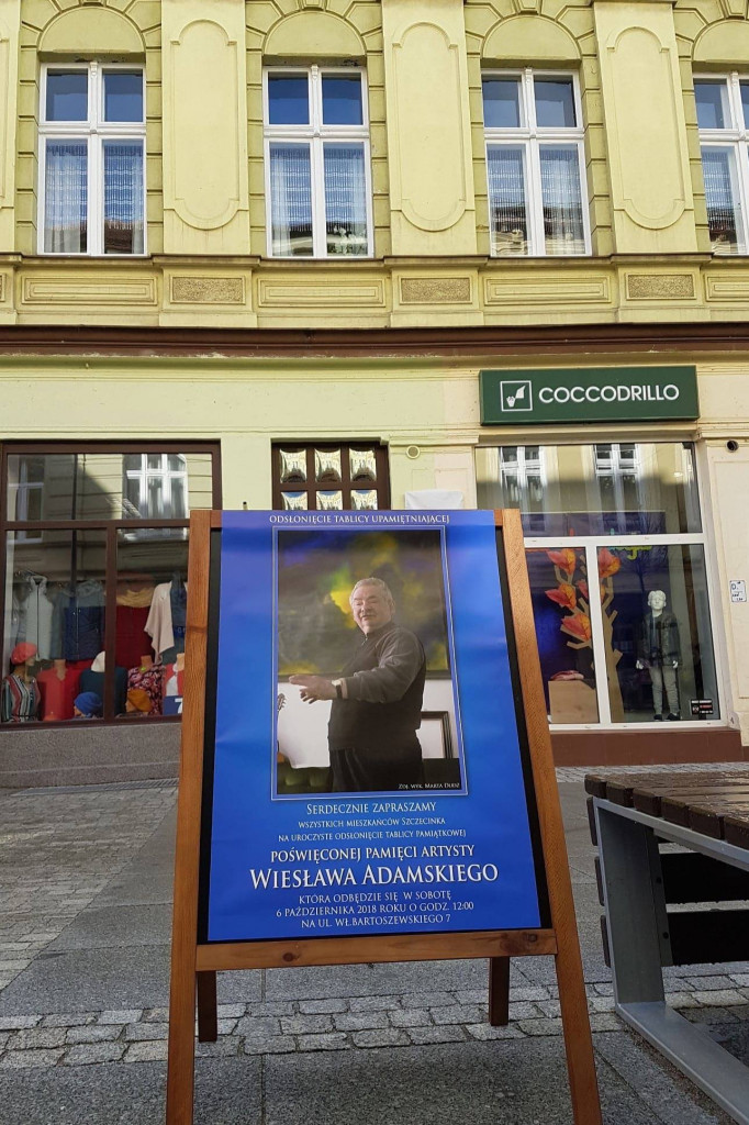 Wiesław Adamski - odsłonięcie pamiątkowej tablicy