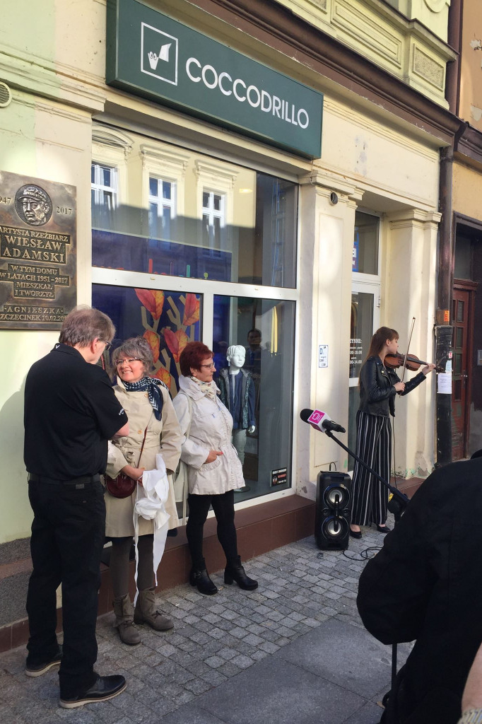 Wiesław Adamski - odsłonięcie pamiątkowej tablicy