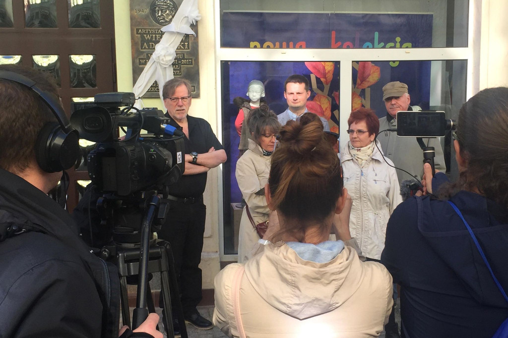 Wiesław Adamski - odsłonięcie pamiątkowej tablicy