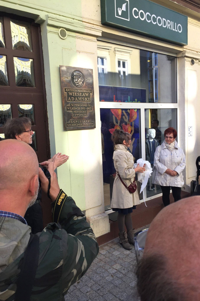 Wiesław Adamski - odsłonięcie pamiątkowej tablicy