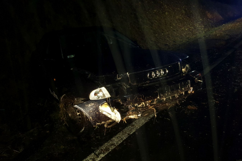 Wypadek koło Łubowa