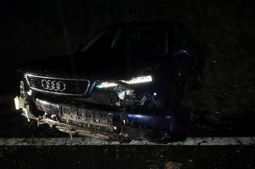 Wypadek koło Łubowa