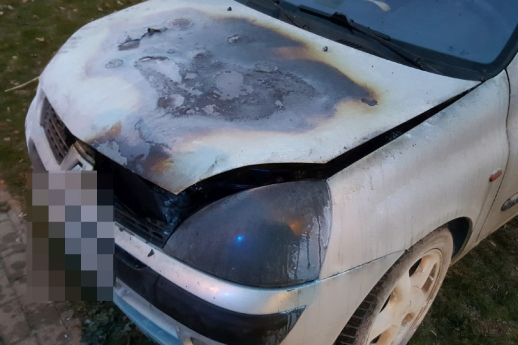 Przy Shellu zapalił się samochód