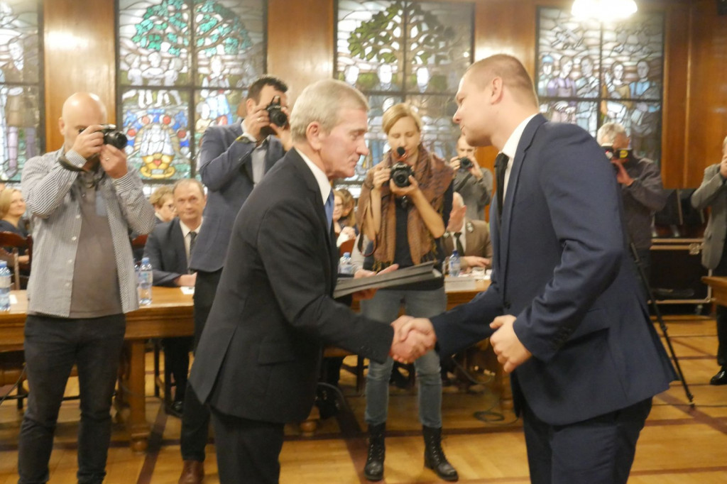 Ślubowanie Burmistrza Daniela Raka