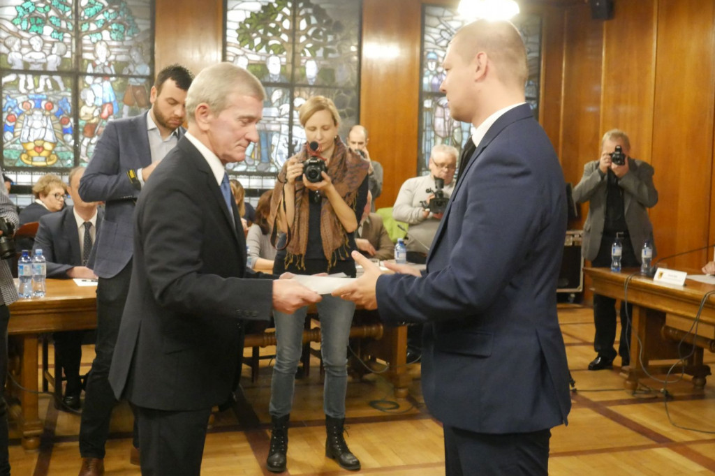 Ślubowanie Burmistrza Daniela Raka
