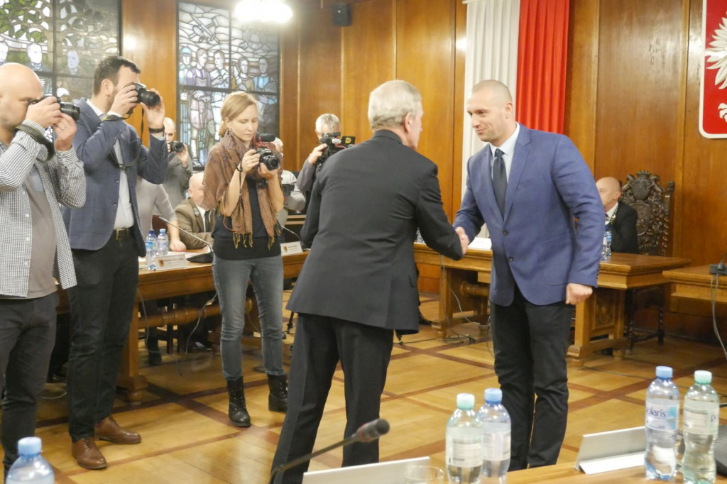 Ślubowanie Burmistrza Daniela Raka