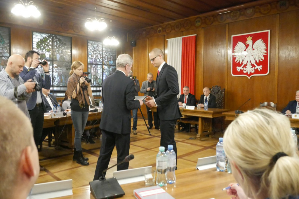 Ślubowanie Burmistrza Daniela Raka