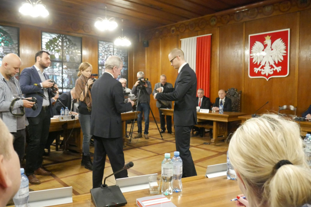 Ślubowanie Burmistrza Daniela Raka