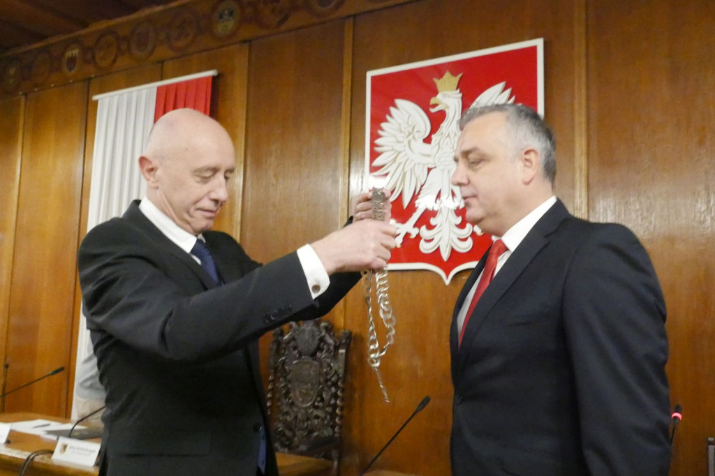 Ślubowanie Burmistrza Daniela Raka