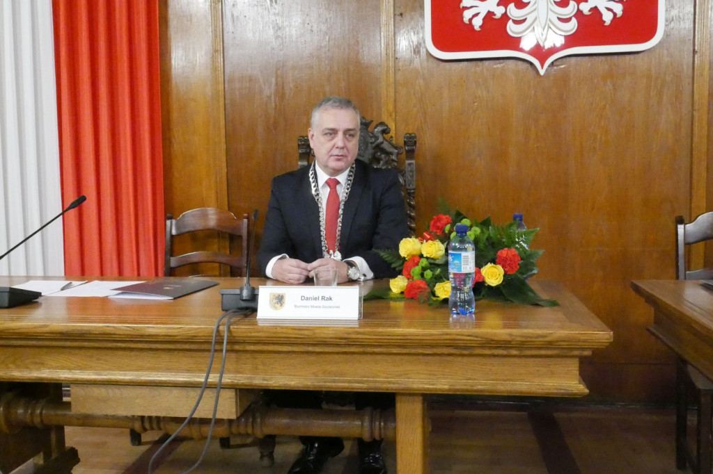 Ślubowanie Burmistrza Daniela Raka