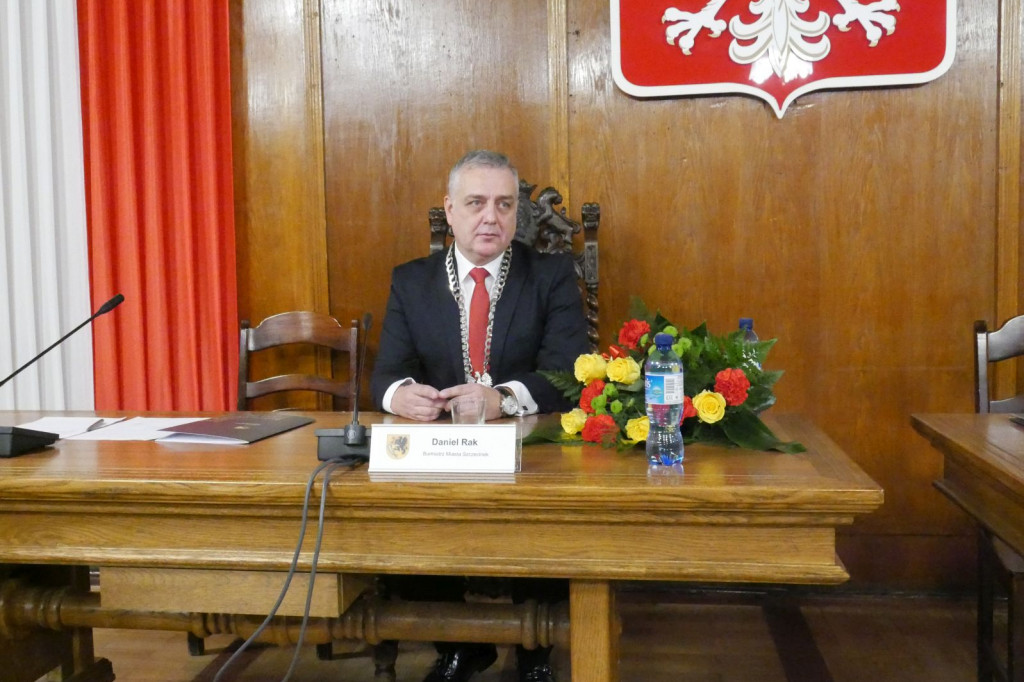 Ślubowanie Burmistrza Daniela Raka