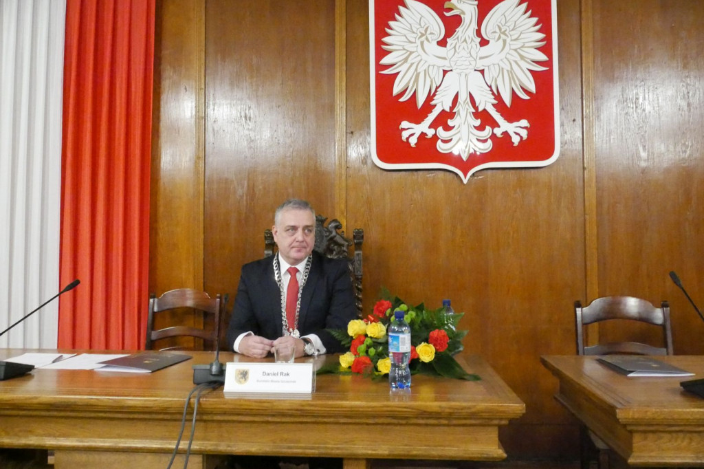 Ślubowanie Burmistrza Daniela Raka