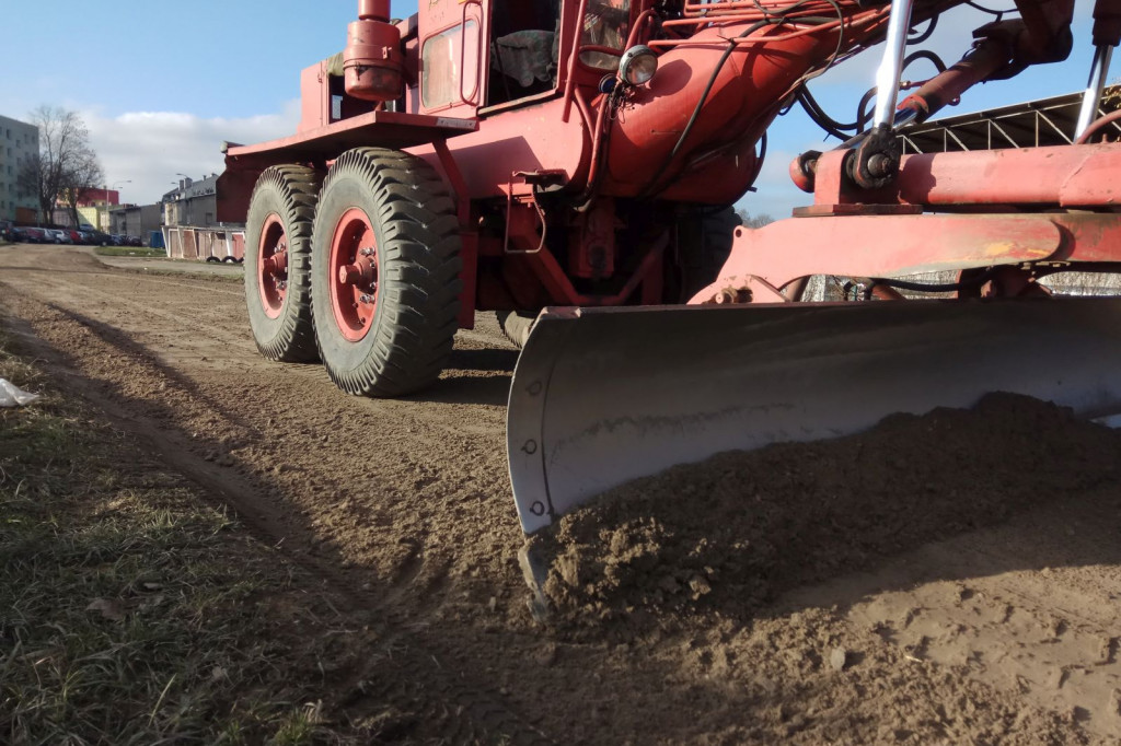 Ul. Winniczna wyrównana.