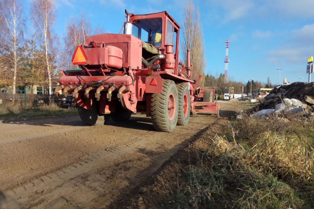 Ul. Winniczna wyrównana.