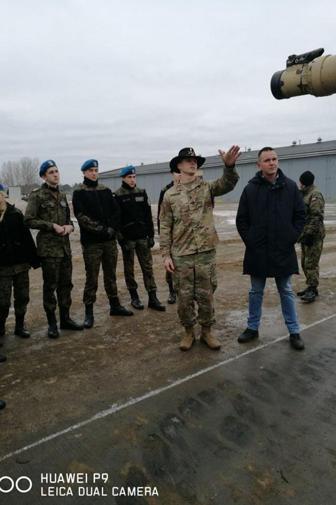 Klasa wojskowa z Zespołu Szkół Nr 7 w Białym Borze z wizytą na Poligonie Drawskim