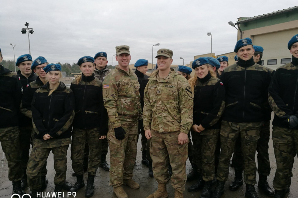 Klasa wojskowa z Zespołu Szkół Nr 7 w Białym Borze z wizytą na Poligonie Drawskim