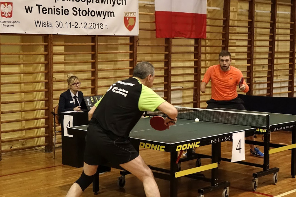 Antoni Biedziuk na podium Mistrzostw Polski