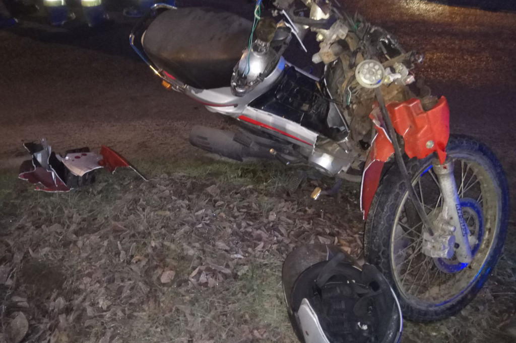 Wypadek ul. Narutowicza, Szczecinek, samochód ze skuterem