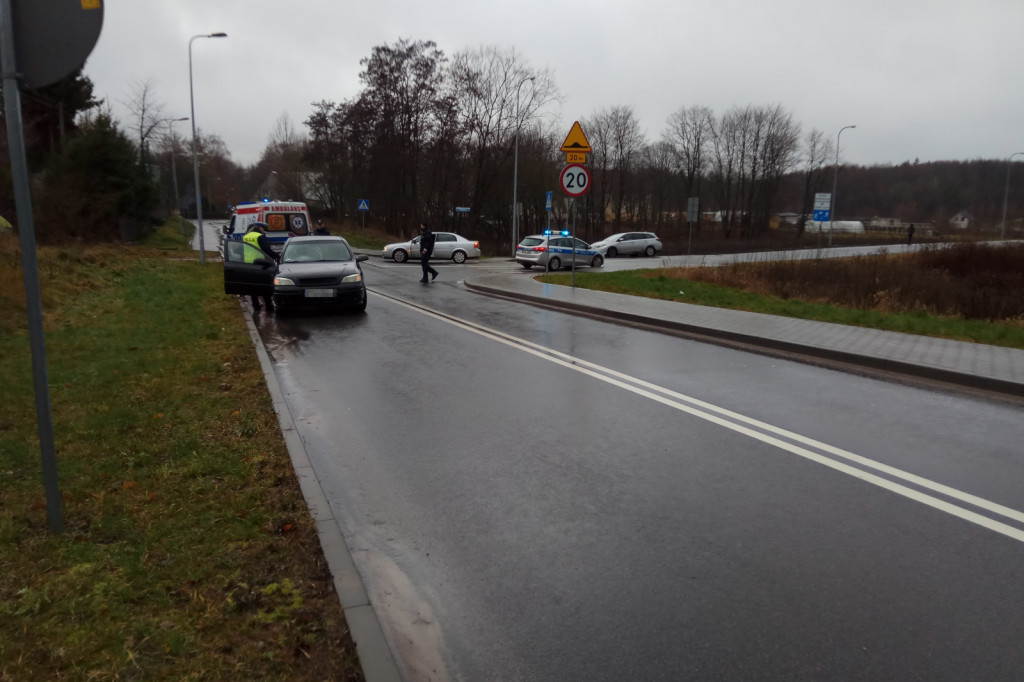 Wypadek Szczecinek - Różana, Staszica potrącenie rowerzysty