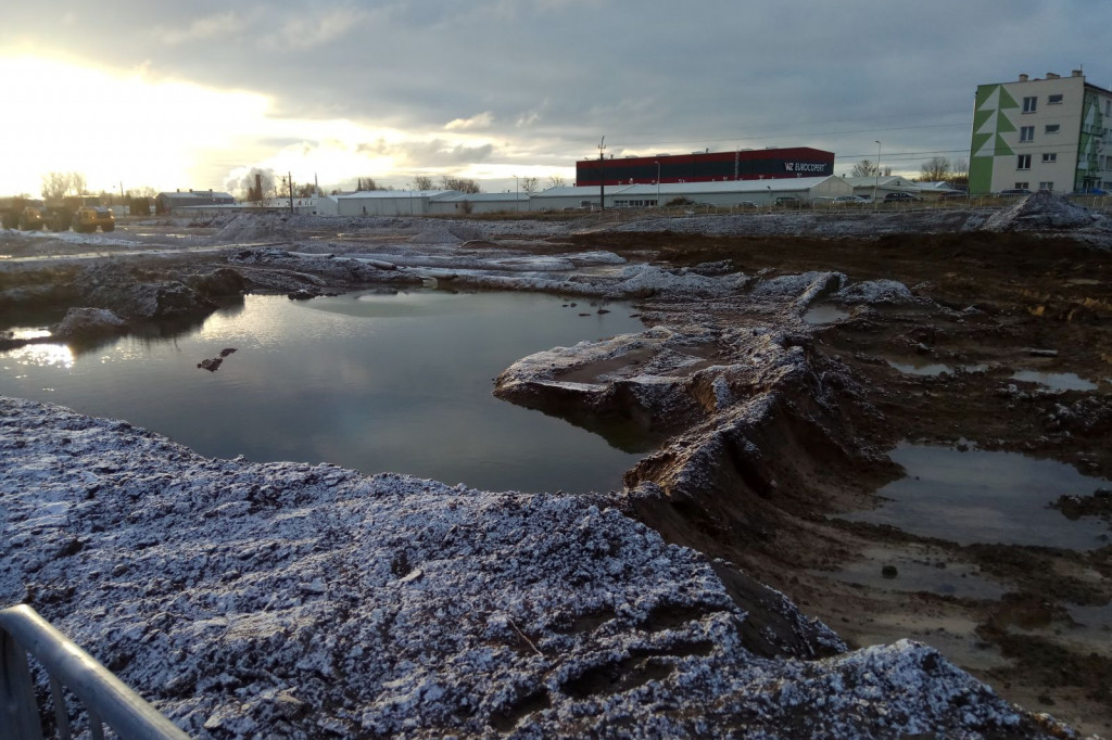Przejście dla pieszych. Szczecinek ul.Koszalińska - Bugno.
